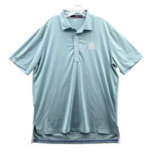 RLX Ralph Lauren‎ Polo Shirt Men Large Blue Green Golf 100th PGA Champion Preppy